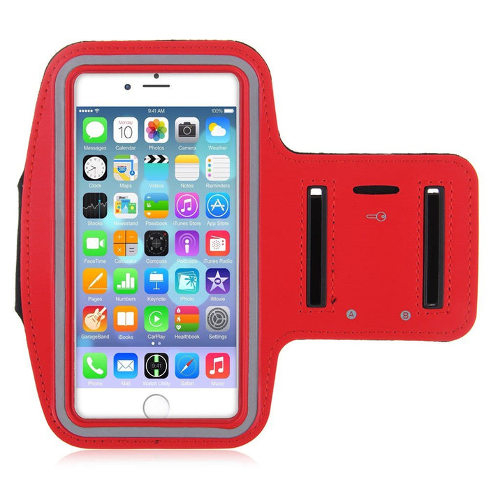 Universal Mobile Phone Reflective Adjustable Armband Case Holder Compatible with Sony Xperia Z1/Z2/Z3, iPhone 6, Samsung S3/S4/S5, Nexus & Other Mobiles