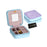 My Treasure Box Small Jewellery Box, Travel Portable Jewelry Case Storage Holder with Mirror and Zipper for Earrings Rings Necklaces