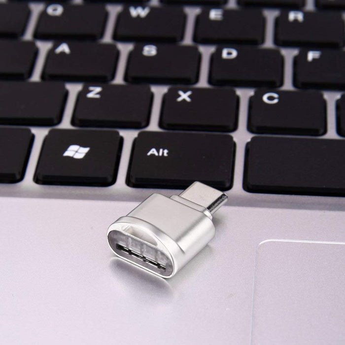 Memwah USB C Portable Card Reader for Micro SD Cards, Micro SDHC & Micro SDXC - Micro SD to Type C USB Adapter - OTG USB C Micro SD Card Reader