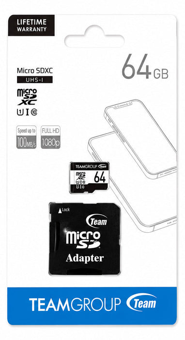 TEAMGROUP microSD / microSDHC / microSDXC Memory Card - 2GB-256GB