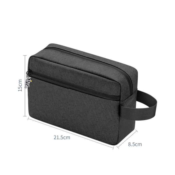 Electronics Accessory Carry Case Travel Cable Gadget Bag Storage Organiser with 2 Compartments for Chargers Cables Earphones Smart Phone Power Bank 7" Tablet & Various other Accessories