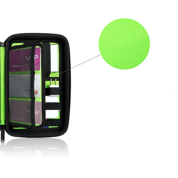 Universal Hard Cover Electronics Accessory Storage Case - Ideal for USB Flash Drives, Portable Hard Drive, Memory Card, Cables, Card Reader, Power Bank, Credit Card - Perfect Travel Accessory