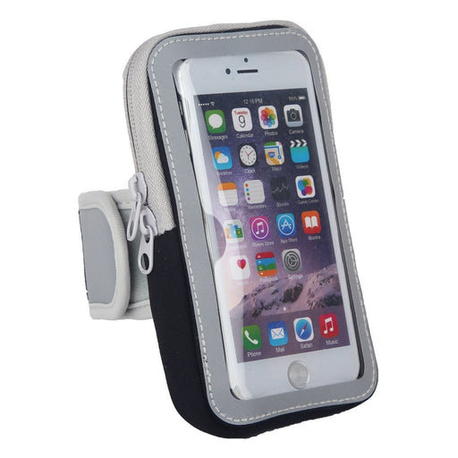 Universal Running Mobile Phone Holder Case - Armband Strap with Zipper Storage Pouch  - Excerise Workout Armband For Smartphones