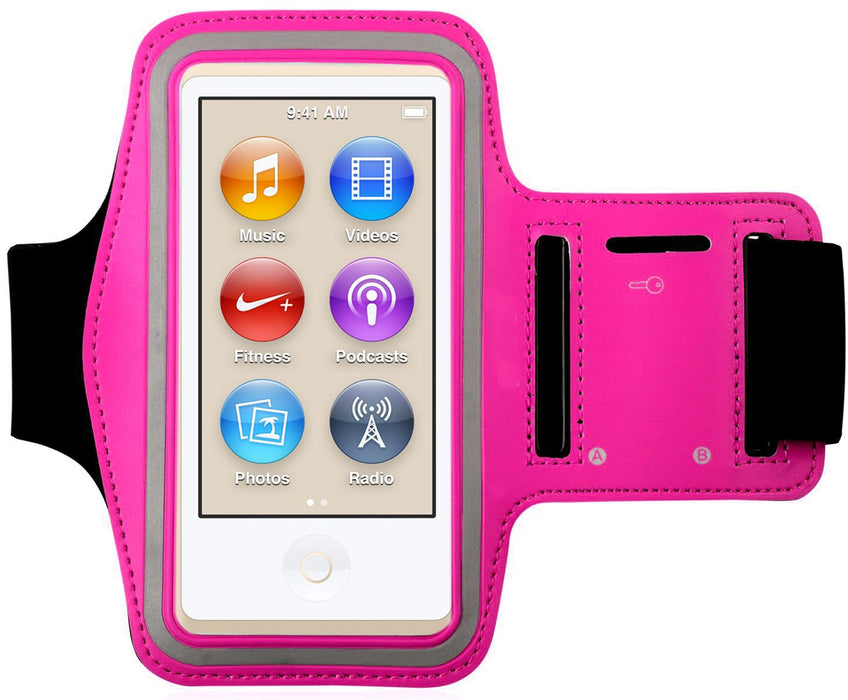 New iPod Nano 7th Generation / 8th Generation Premium Water Resistant Armband Case Cover for use While Jogging, Gym, Running, Bike riding & other Sports Activities
