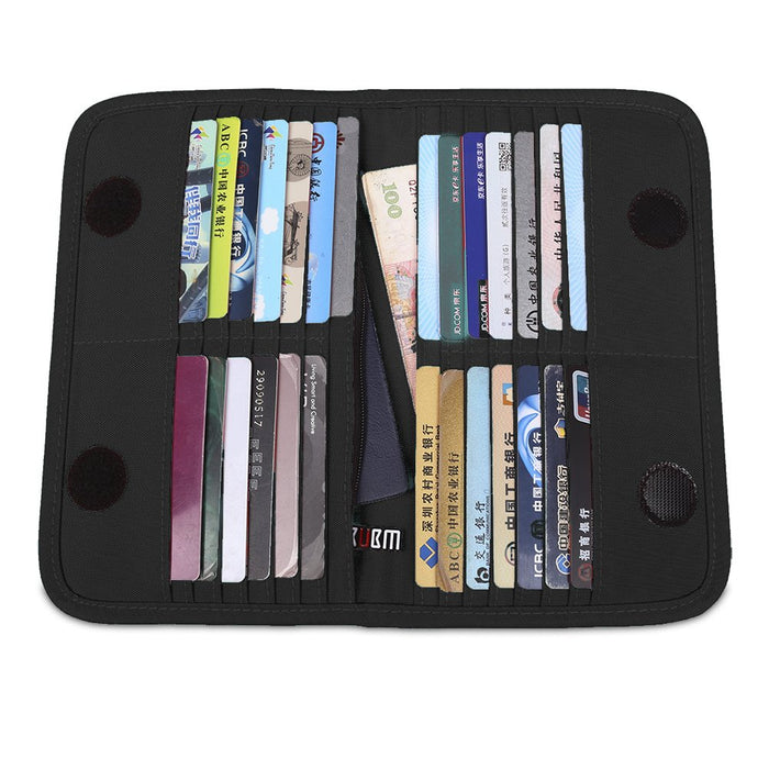 BUBM Waterproof Organizer Credit Card Holder Case 28 Card Slots Folding Bag