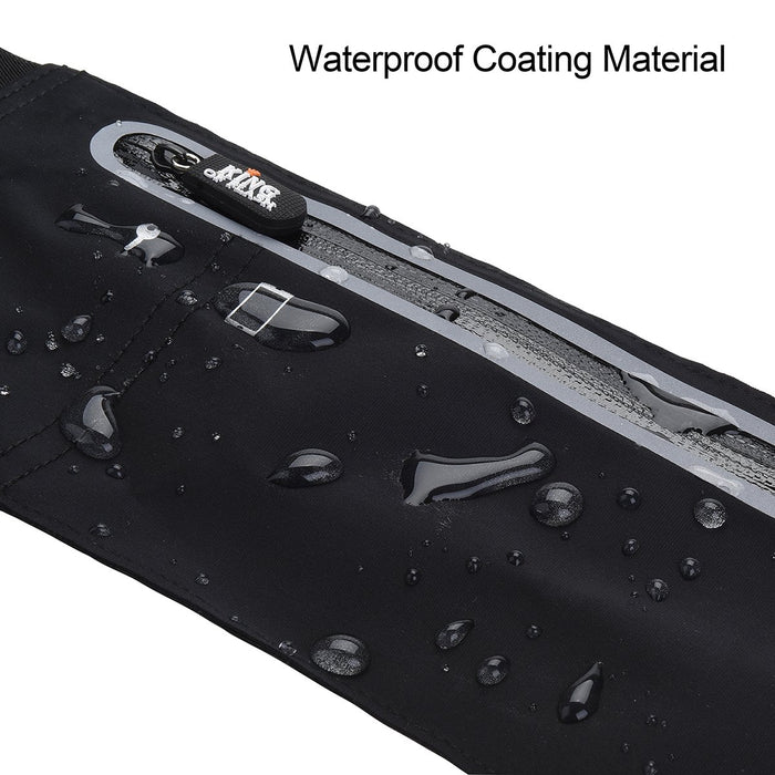 Adjustable Waist Bum Bag Belt Neoprene Single Zipper Pouch for Running Gym Cycling can Compatible with iPhone X XR XS 8, 8 Plus, Samsung S9 & Smartphones up to 6"