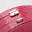 My Treasure Box Faux Leather Crocodile Pattern Automatic Buckle Jewellery Display Box With Two Layers Home Storage Supplies Jewellery Carrying Case