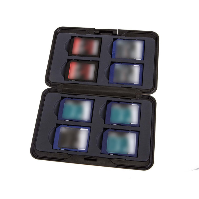 Silver Aluminium Memory Card Waterproof Case for 8x SD/SDHC/SDXC Card & 8 x Micro SD/Micro SDHC/Micro SDXC Memory Cards