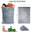 Large Mailing Bags by King of Flash, Extra Strong Grey Mail Envelopes for Packaging Clothes Parcel Self Seal Poly Storage Bags 24"x 36"