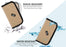 9 x USB Flash Drives Carrying Case With Premium Quality Padded Protection for Flash/Key Drives - Khaki