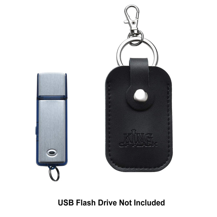 USB Flash Drive Portable Travel Memory Stick Shuttle Carry Case - Holds 1 USB Sticks with Keyring Hook