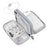 Power Bank Case Hard Drive Case Shockproof Carrying Case Travel Cable Organizer Bag Portable Storage Bag Electronic Organizer Pouch Bag Zipper Wallet Multifunctional Double Layer Case