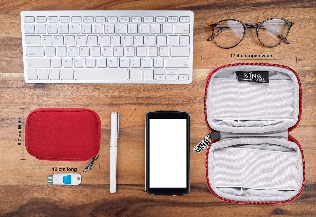 USB Flash Drive Case With Premium Quality Padded Protection For Up To 6 Flash/Key Drives, Flash Drive Case Organizer
