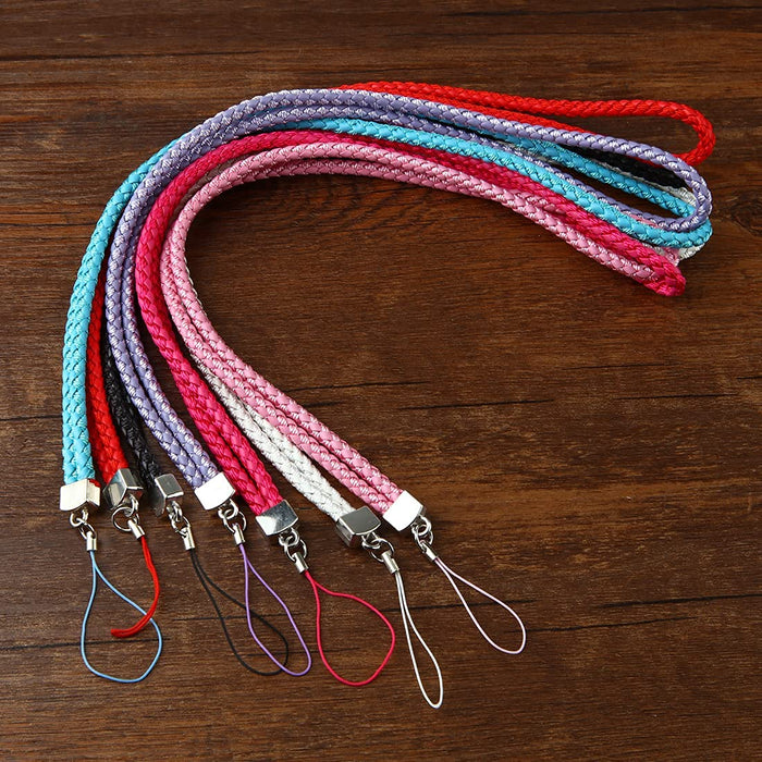 [7 PCS] Premium Material 14 Lanyard Neck Strap - Lanyard for Neck - Safety Breakaway 2.5 Inch Strip for Mobile Phones, ID Cards, USB Flash Drives & Keys