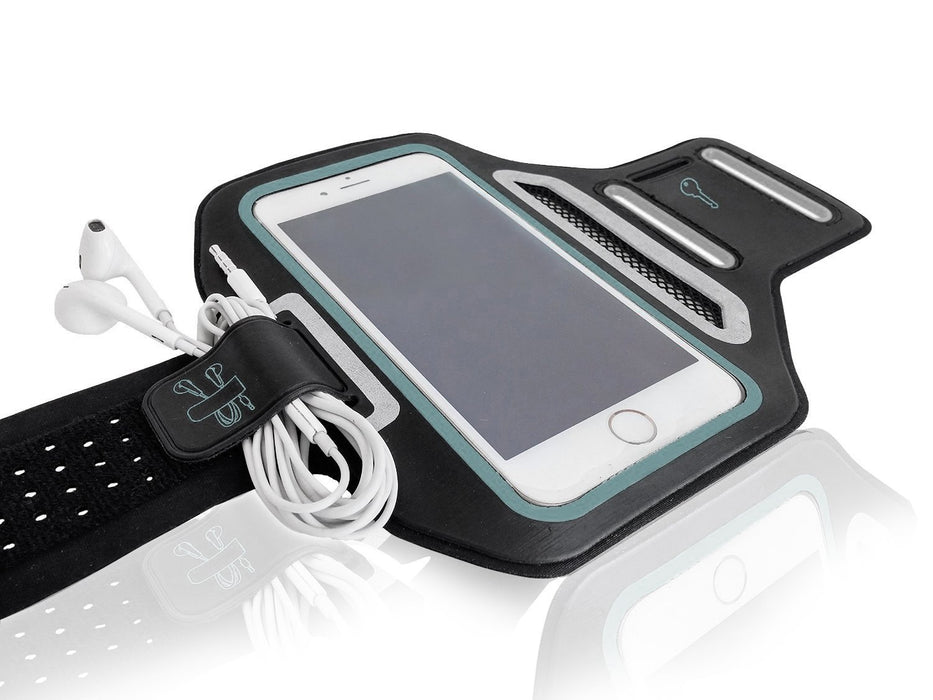 Premium Lycra Sports Armband For iPhone 6/6S & iPhone 6/6S Plus Running, Jogging, Gym, Fitness, Cycling Arm Strap with Key/CreditCard/Money Holder and Headphone Cable Holder Water Resistant Reflective Product
