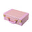 My Treasure Box Equisite Jewelry Box PU Leather Woven Pattern 2 Layers Rectangle Trunk Shape Organizer Portable Storage Box
