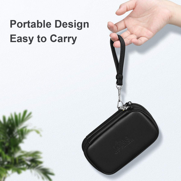 Double Layer USB Carry Case Cable Organiser for Travelling Travel Bag for Pen Drives/Flash Drives/Thumb Drives/Keys Electronic Accessories Storage Case Black