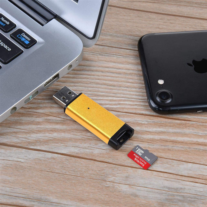Memwah Micro SD Card Reader - Fast USB 2.0 Adapter for all MicroSD Cards, Micro SDHC, Micro SDXC