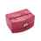 My Treasure Box Faux Leather Crocodile Pattern Automatic Buckle Jewellery Display Box With Two Layers Home Storage Supplies Jewellery Carrying Case