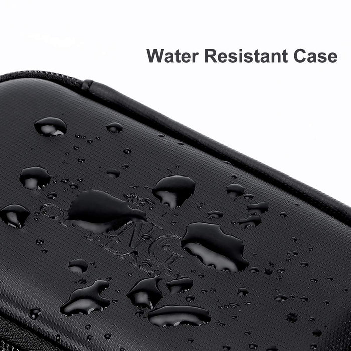 Double Layer USB Carry Case Cable Organiser for Travelling Travel Bag for Pen Drives/Flash Drives/Thumb Drives/Keys Electronic Accessories Storage Case Black