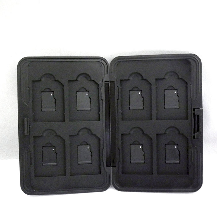 Silver Aluminium Memory Card Waterproof Case for 8x SD/SDHC/SDXC Card & 8 x Micro SD/Micro SDHC/Micro SDXC Memory Cards