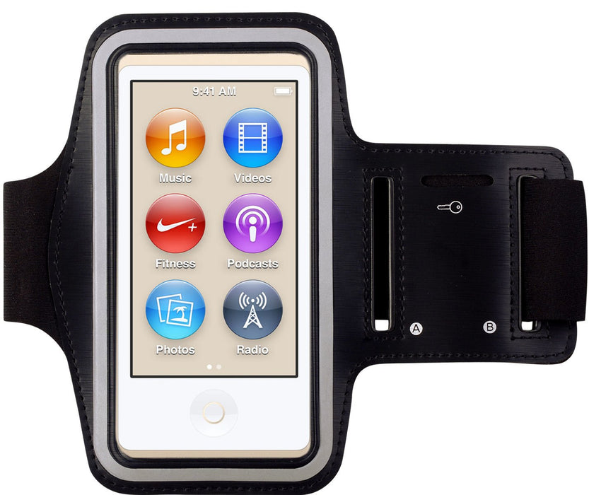 New iPod Nano 7th Generation / 8th Generation Premium Water Resistant Armband Case Cover for use While Jogging, Gym, Running, Bike riding & other Sports Activities