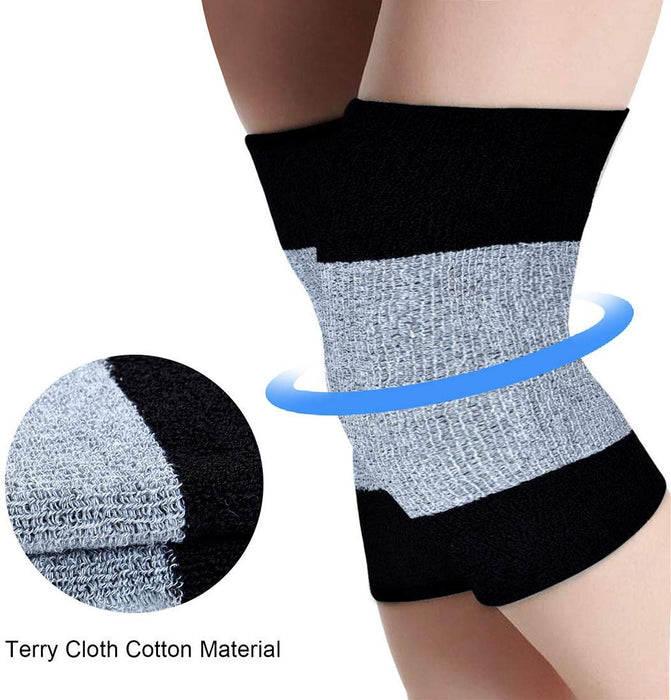 Knee Leg Warmers Thermal Sleeves Pads Dance Protection Breathable Soft Kneelet One Size Unisex Elastic Stretch Guard (1 Pair)