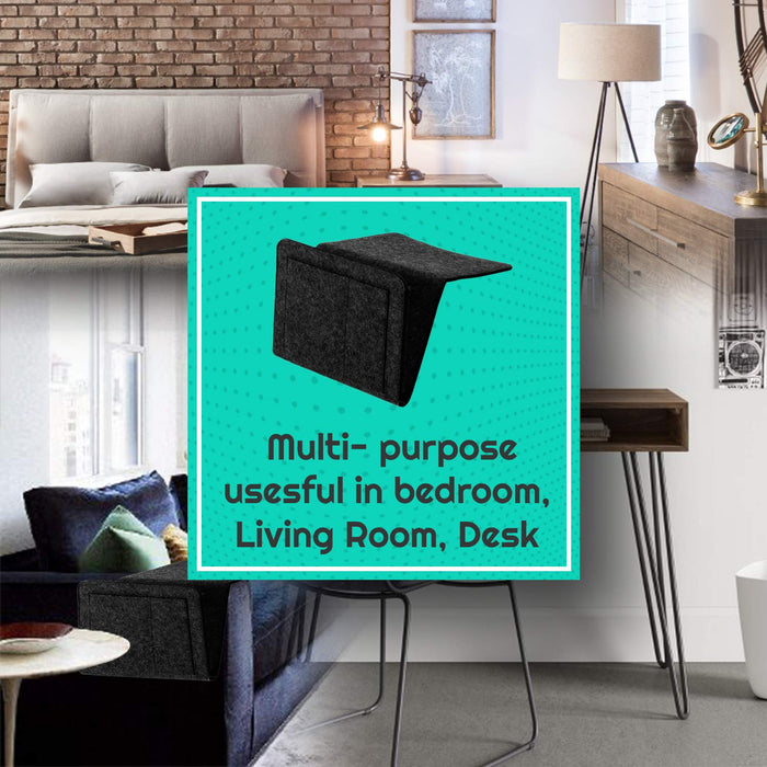 Bedside Pocket Organiser - Premium Quality Caddy Storage Organiser Compatible For Dorm College Room, Bunk Bed, Hospital Bed, Kids Baby Bed Holds your iPad, Books, Tablet, Phone