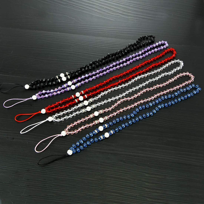 Beaded Lanyard Neck Phone Strap for Women - ID Badge Holder - Necklace Pass ID Card Holder, Key - Bling Jewelry Fashion Colourful Sparkly Lanyards for Teachers, Nurses, Students & Staff (6 Pack)