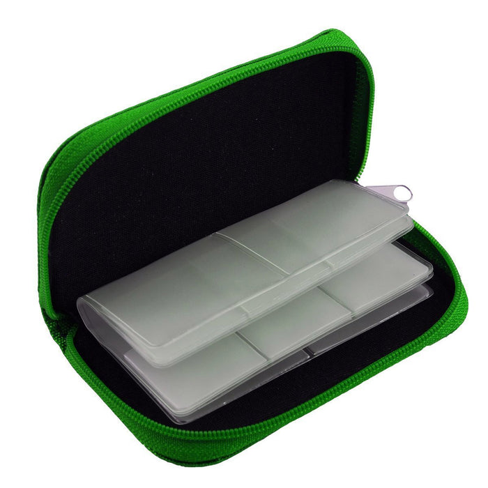 8 Pages and 22 Slots Memory Card Carrying Case Holder Pouch for SD SDHC MMC CF Micro SD Storage Protector