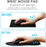 Black Anti-Slip Comfort Mouse Pad With Gel Foam Rest Wrist Support For PC, Laptop