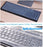 Reusable Waterproof Keyboard Cover, Universal Clear Anti-Dust Keyboard Skin Protector Cover for 104/107 Keys Standard Desktop Keyboard