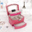 My Treasure Box Faux Leather Crocodile Pattern Automatic Buckle Jewellery Display Box With Three Layers Home Storage Supplies Jewellery Carrying Case