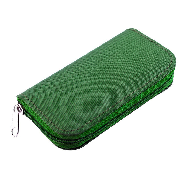 8 Pages and 22 Slots Memory Card Carrying Case Holder Pouch for SD SDHC MMC CF Micro SD Storage Protector