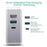Sumvision 65W 3-Port USB-C PD & QC 3.0 Charger - Universal Laptop & Phone Fast Charger (UK/EU/US Plugs)