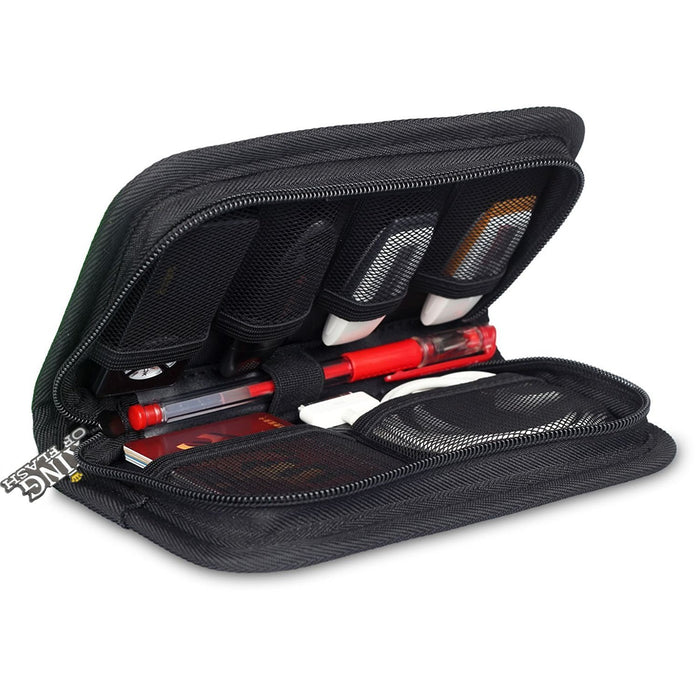 Accessories Organiser Storage Case, Portable Electronics Carrying Bag Ideal holder for Travelling - Store Phone Charging Cables, Earphone, USB Stick Flash Drive, SD Card, Smartwatch