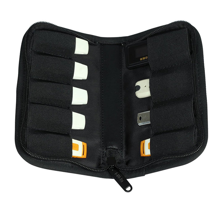 Katia 9 x USB Flash Drives Carrying Case With Premium Quality Padded Protection for Flash/Key Drives - Black