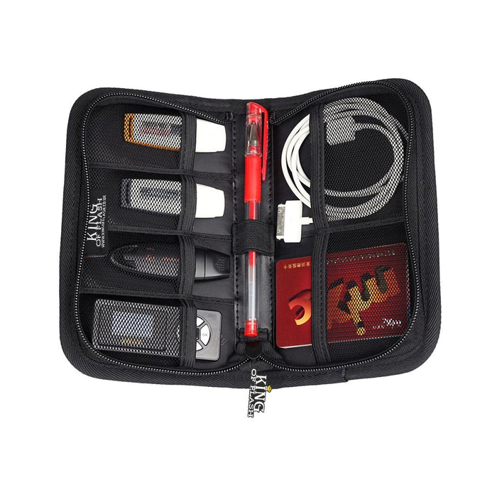 Accessories Organiser Storage Case, Portable Electronics Carrying Bag Ideal holder for Travelling - Store Phone Charging Cables, Earphone, USB Stick Flash Drive, SD Card, Smartwatch