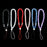 Beaded Lanyard Neck Phone Strap for Women - ID Badge Holder - Necklace Pass ID Card Holder, Key - Bling Jewelry Fashion Colourful Sparkly Lanyards for Teachers, Nurses, Students & Staff (6 Pack)