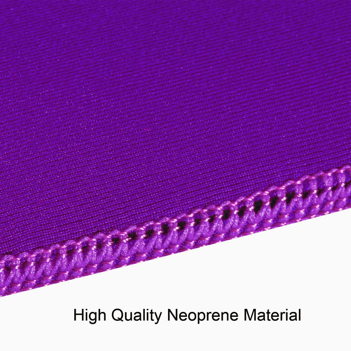 Purple Slim Soft Neoprene Sleeve Compatible for iPad Mini & Various Tablets PC Within 7.9 inch Protection Bag Black Reversible Fully Padded Cover Case