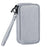 Power Bank Case Hard Drive Case Shockproof Carrying Case Travel Cable Organizer Bag Portable Storage Bag Electronic Organizer Pouch Bag Zipper Wallet Multifunctional Double Layer Case