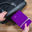 Purple Slim Soft Neoprene Sleeve Compatible for iPad Mini & Various Tablets PC Within 7.9 inch Protection Bag Black Reversible Fully Padded Cover Case