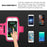Running Armband Phone Holder Compatible with iPhone X, 8, 7, 6 Samsung S9 and all Smartphones up to 5.2 inches | Phone Holder for Running, Jogging, Gym | Includes Key Holder & Earbuds Holder
