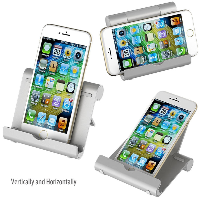 Portable Desk Multi Angle Stand Holder Compatible for 4-12" Tablet, iPad, Smartphone, iPhone & Various Devices