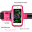 Running Armband Phone Holder Compatible with iPhone X, 8, 7, 6 Samsung S9 and all Smartphones up to 5.2 inches | Phone Holder for Running, Jogging, Gym | Includes Key Holder & Earbuds Holder