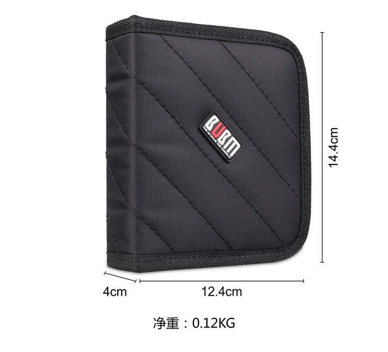 Padded Wallet Case Cover Universal Cables, Batteries, Chargers, Docks Memory Cards, Cables - Black
