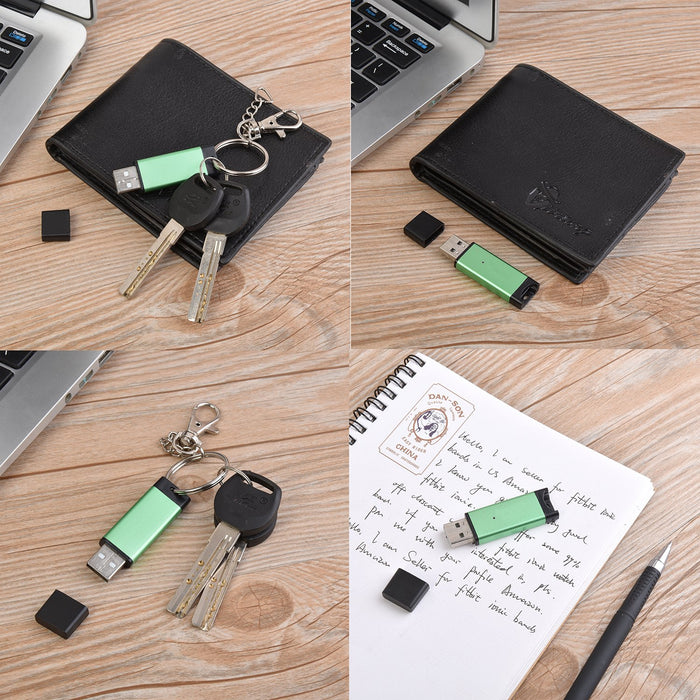 Memwah Micro SD Card Reader - Fast USB 2.0 Adapter for all MicroSD cards - Green