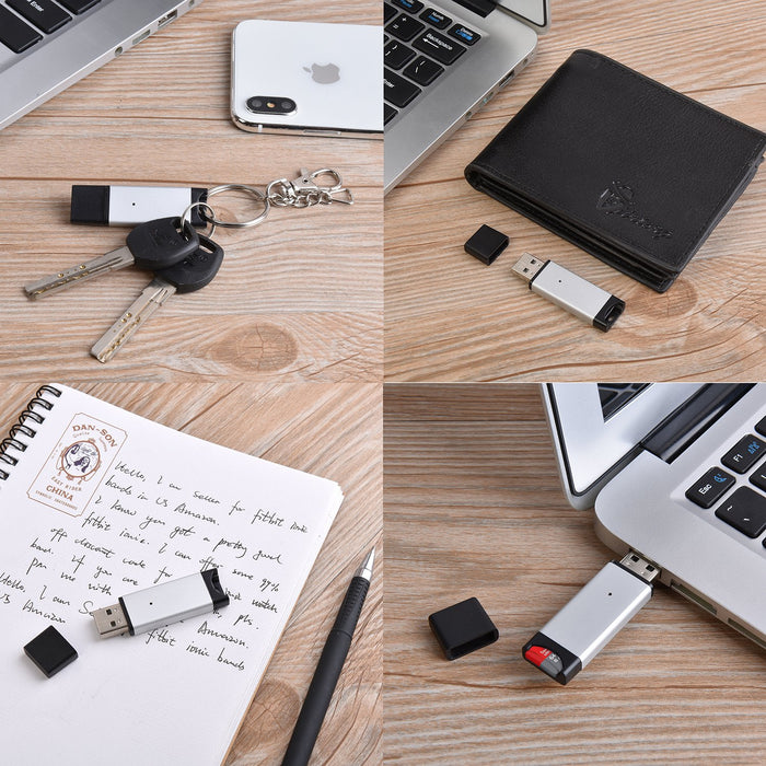 Memwah Micro SD Card Reader - Fast USB 2.0 Adapter for all MicroSD Cards, Micro SDHC, Micro SDXC - Silver