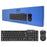 Evo Labs CM-500UK USB Keyboard & Mouse Set - Full Size, Black