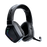 Black gaming headset with RGB lighting on a white background